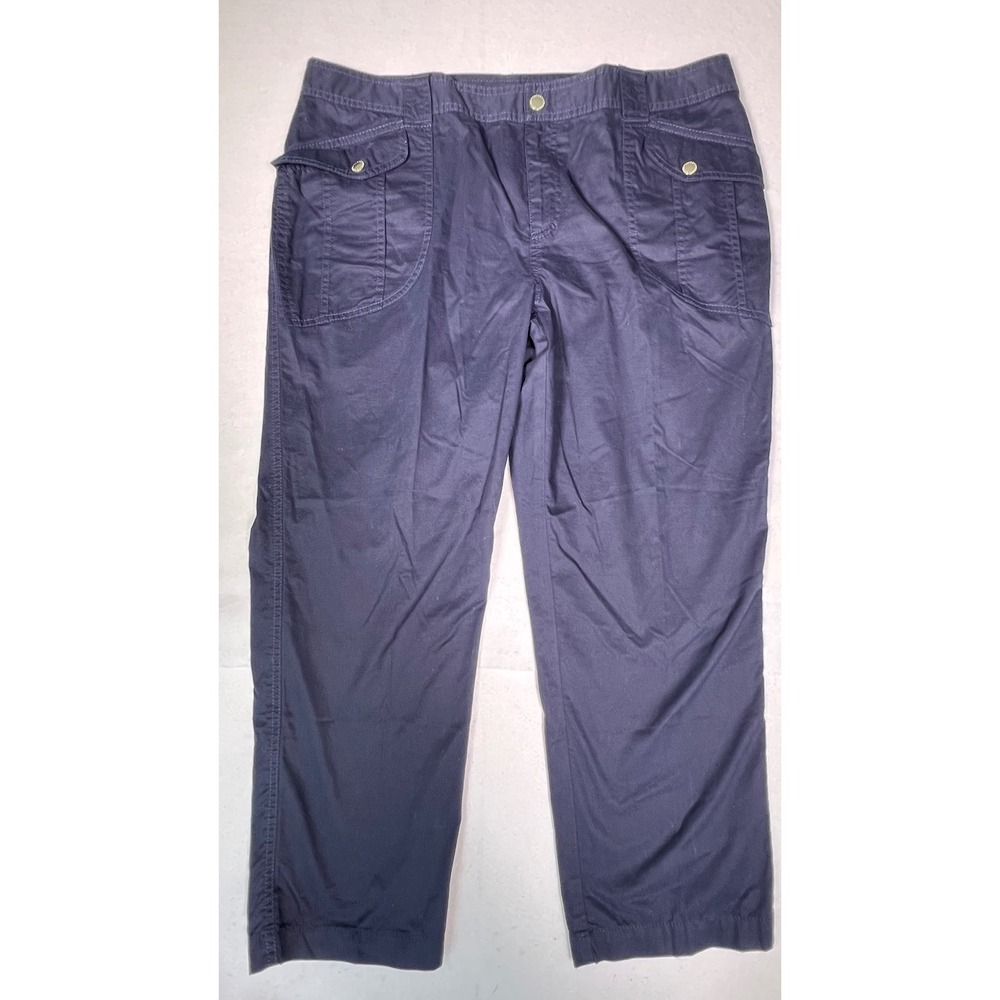 Lauren Ralph Lauren Cargo Pants Womens 14W Navy Blue Excellent